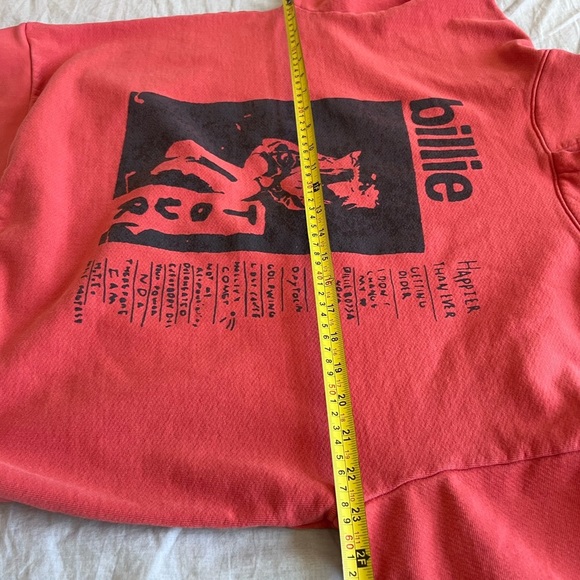 Billie Eilish Rare Happier Than Ever World Tour 2022 Red Hoodie Small - Picture 10 of 11